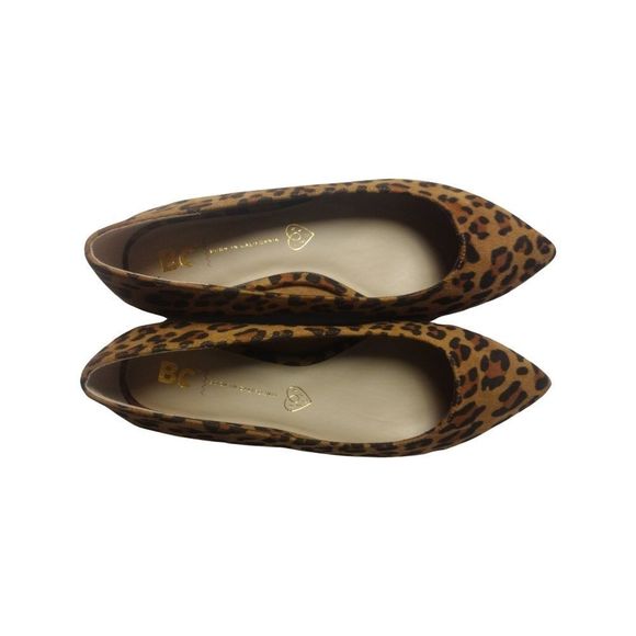 Animal Print Flats with Slight Wedge Heel Size 6 NEW in Box Born in California - Picture 6 of 11